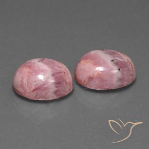 13.19 ct natürliche Mehrfarbig Rhodochrosit-Edelsteine, Oval, Lichtundurchlässig