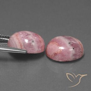 13.19 ct natürliche Mehrfarbig Rhodochrosit-Edelsteine, Oval, Lichtundurchlässig