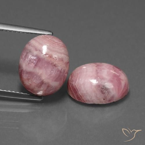 13.65ctw Natürlicher Mehrfarbig Rhodochrosit, Oval, Lichtundurchlässig
