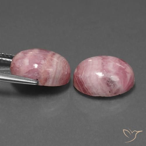 13.65 ct natürliche Mehrfarbig Rhodochrosit-Edelsteine, Oval, Lichtundurchlässig