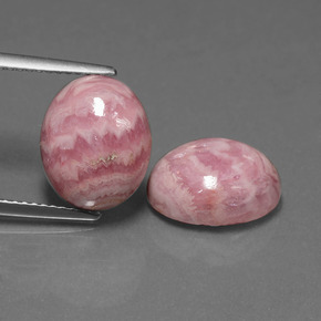  ct natürliche mehrfarbiger Rhodochrosit-Edelsteine, Oval Schliff, Lichtundurchlässig