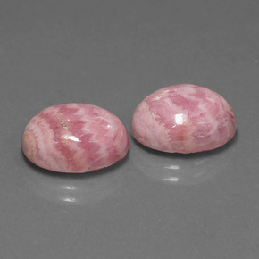  ct natürliche mehrfarbiger Rhodochrosit-Edelsteine, Oval Schliff, Lichtundurchlässig