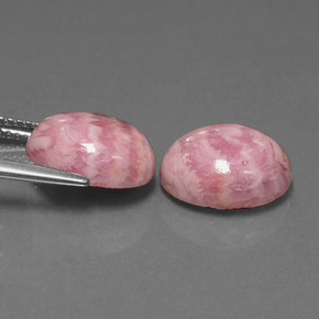  ct natürliche mehrfarbiger Rhodochrosit-Edelsteine, Oval Schliff, Lichtundurchlässig