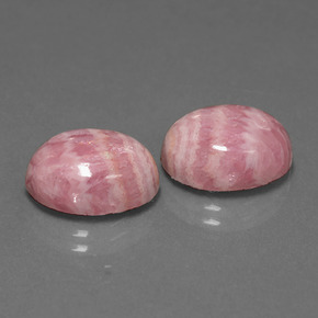 12,23 ct natürliche mehrfarbiger Rhodochrosit-Edelsteine, Oval Schliff, Lichtundurchlässig
