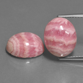  ct natürliche Mehrfarbig Rhodochrosit-Edelsteine, Oval Schliff, Lichtundurchlässig