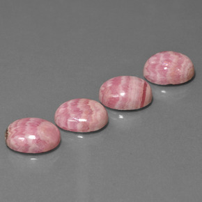  ct natürliche Mehrfarbig Rhodochrosit-Edelsteine, Oval Schliff, Lichtundurchlässig