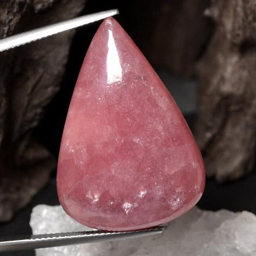 44,03 ctw natürlicher mehrfarbiger Rhodochrosit, Birnenform, Lichtdurchlässig