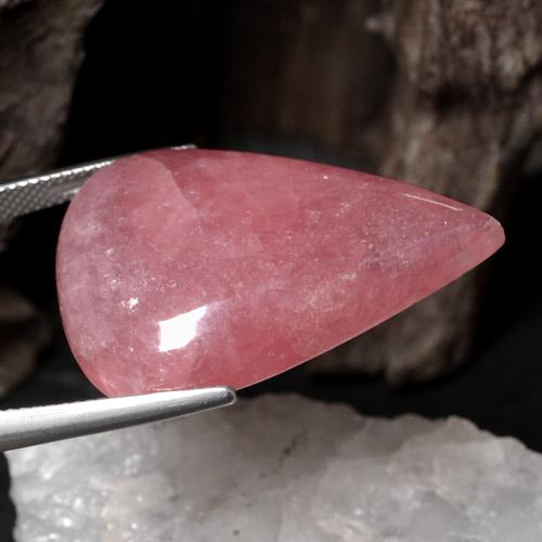44,03 ctw natürlicher mehrfarbiger Rhodochrosit, Birnenform, Lichtdurchlässig