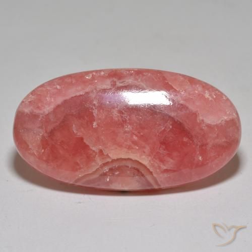 39.76ct Natürlicher Mehrfarbig Rhodochrosit, Oval, Lichtdurchlässig