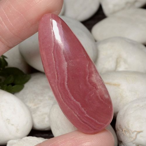 38.41ct Natürlicher Mehrfarbig Rhodochrosit, Birnenform, Lichtdurchlässig