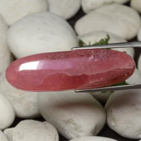 31,93 ctw natürlicher mehrfarbiger Rhodochrosit, Oval Schliff, Lichtdurchlässig