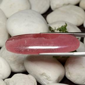 31,93 ctw natürlicher mehrfarbiger Rhodochrosit, Oval Schliff, Lichtdurchlässig