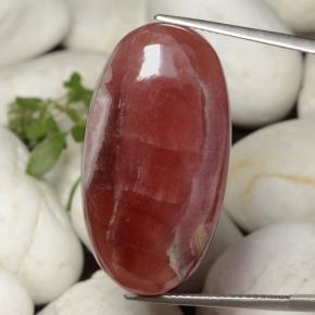 36,61 ctw natürlicher mehrfarbiger Rhodochrosit, Oval Schliff, Lichtdurchlässig