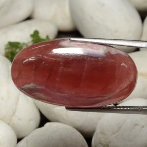 36,61 ctw natürlicher mehrfarbiger Rhodochrosit, Oval Schliff, Lichtdurchlässig