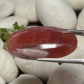 36,61 ctw natürlicher mehrfarbiger Rhodochrosit, Oval Schliff, Lichtdurchlässig