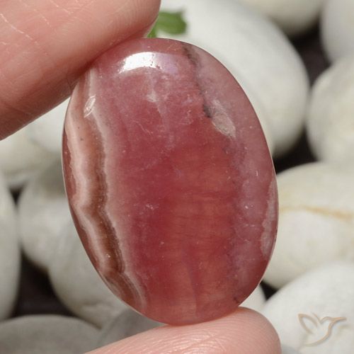 34.86ct Natürlicher Mehrfarbig Rhodochrosit, Oval, Lichtdurchlässig
