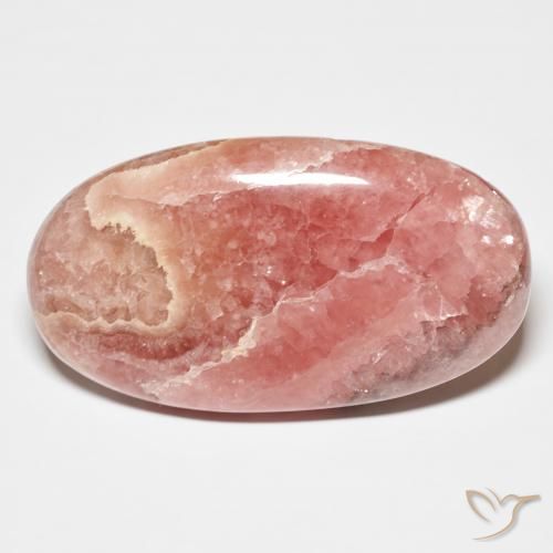 63.97ct Natürlicher Mehrfarbig Rhodochrosit, Oval, Lichtundurchlässig