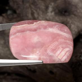 74,40 ctw natürlicher mehrfarbiger Rhodochrosit, Kissenschliff, Lichtdurchlässig