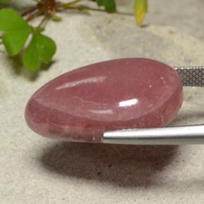 24,46 ctw natürlicher mehrfarbiger Rhodochrosit, Fantasieschliff, Lichtdurchlässig