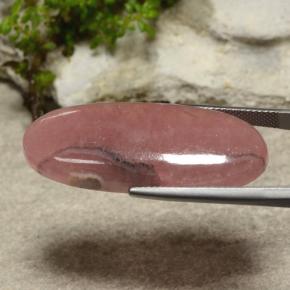 35,11 ctw natürlicher mehrfarbiger Rhodochrosit, Oval Schliff, Lichtdurchlässig