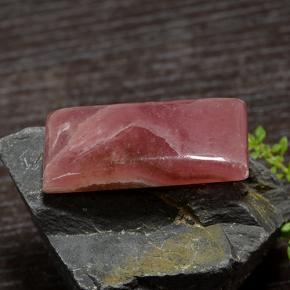 45,48 ctw natürlicher mehrfarbiger Rhodochrosit, Baguette, Lichtdurchlässig