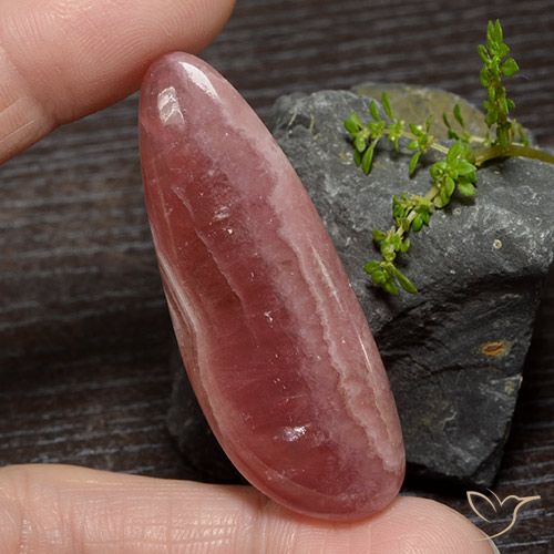 60.25ct Natürlicher Mehrfarbig Rhodochrosit, Birnenform, Lichtdurchlässig