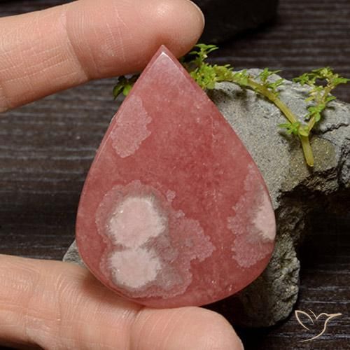 9,17 ctw natürlicher Mehrfarbig Rhodochrosit, Birnenform, Lichtdurchlässig