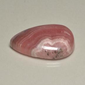 45,95 ctw natürlicher mehrfarbiger Rhodochrosit, Birnenform, Lichtdurchlässig