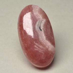 31,42 ctw natürlicher mehrfarbiger Rhodochrosit, Oval Schliff, Lichtdurchlässig
