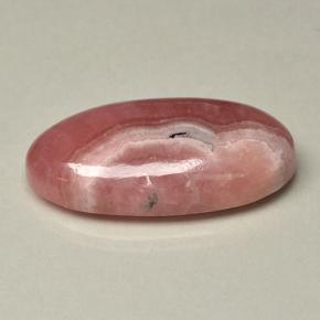 31,42 ctw natürlicher mehrfarbiger Rhodochrosit, Oval Schliff, Lichtdurchlässig