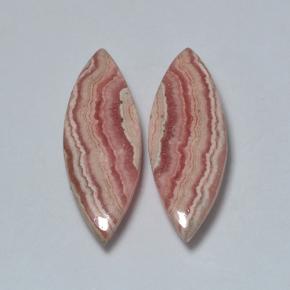 17,70 ct natürliche mehrfarbiger Rhodochrosit-Edelsteine, Marquise, Lichtdurchlässig