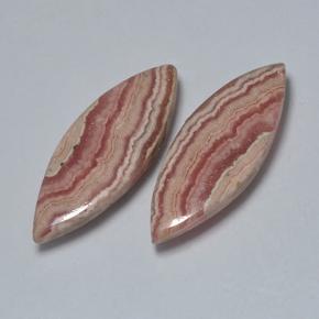 17,70 ct natürliche mehrfarbiger Rhodochrosit-Edelsteine, Marquise, Lichtdurchlässig
