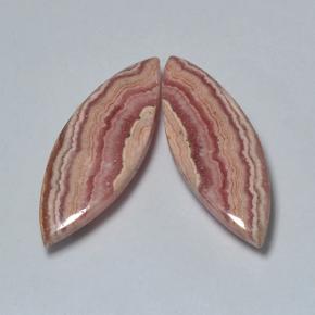 17,70 ct natürliche mehrfarbiger Rhodochrosit-Edelsteine, Marquise, Lichtdurchlässig