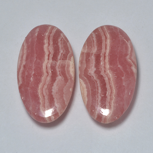 17,78 ct natürliche mehrfarbiger Rhodochrosit-Edelsteine, Oval Schliff, Lichtdurchlässig