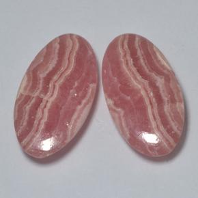 17,78 ct natürliche mehrfarbiger Rhodochrosit-Edelsteine, Oval Schliff, Lichtdurchlässig