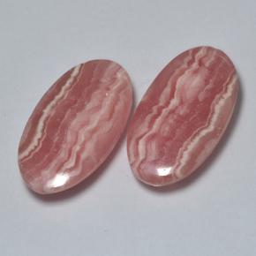 17,81 ct natürliche mehrfarbiger Rhodochrosit-Edelsteine, Oval Schliff, Lichtdurchlässig