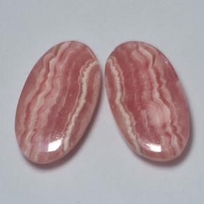 17,81 ct natürliche mehrfarbiger Rhodochrosit-Edelsteine, Oval Schliff, Lichtdurchlässig