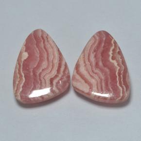 20,48 ct natürliche mehrfarbiger Rhodochrosit-Edelsteine, Fantasieschliff, Lichtdurchlässig
