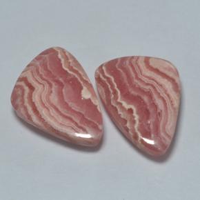 20,48 ct natürliche mehrfarbiger Rhodochrosit-Edelsteine, Fantasieschliff, Lichtdurchlässig