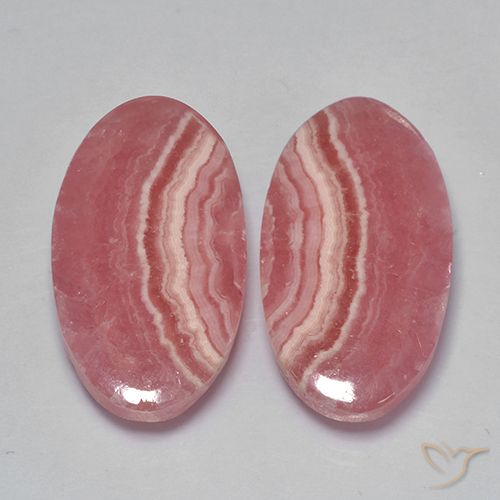 26.58ctw Natürlicher Mehrfarbig Rhodochrosit, Oval, Lichtdurchlässig