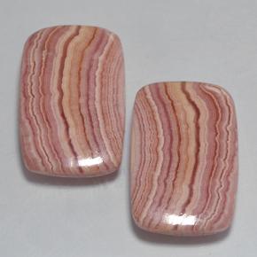 27,09 ct natürliche mehrfarbiger Rhodochrosit-Edelsteine, Kissenschliff, Lichtundurchlässig
