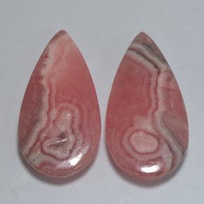 29,04 ct natürliche mehrfarbiger Rhodochrosit-Edelsteine, Birnenform, Lichtdurchlässig