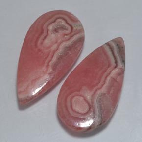 29,04 ct natürliche mehrfarbiger Rhodochrosit-Edelsteine, Birnenform, Lichtdurchlässig