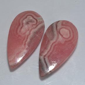 29,04 ct natürliche mehrfarbiger Rhodochrosit-Edelsteine, Birnenform, Lichtdurchlässig