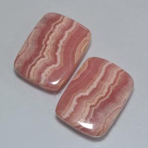 33,68 ct natürliche mehrfarbiger Rhodochrosit-Edelsteine, Kissenschliff, Lichtdurchlässig