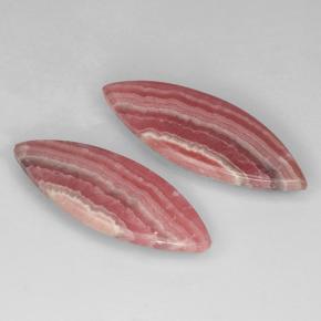 20,88 ct natürliche mehrfarbiger Rhodochrosit-Edelsteine, Marquise, Lichtdurchlässig