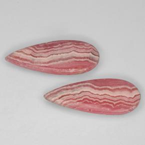 21.46 ct natürliche Mehrfarbig Rhodochrosit-Edelsteine, Birnenform, Lichtdurchlässig