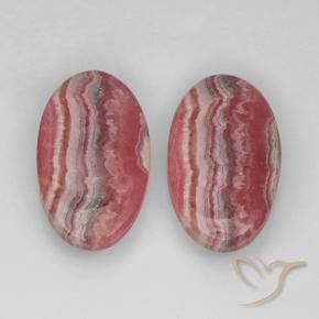 22,29 ct natürliche mehrfarbiger Rhodochrosit-Edelsteine, Oval Schliff, Lichtdurchlässig