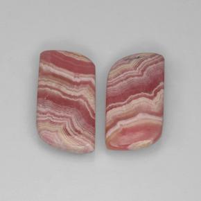 22,66 ct natürliche mehrfarbiger Rhodochrosit-Edelsteine, Fantasieschliff, Lichtdurchlässig