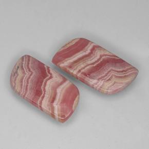 22,66 ct natürliche mehrfarbiger Rhodochrosit-Edelsteine, Fantasieschliff, Lichtdurchlässig